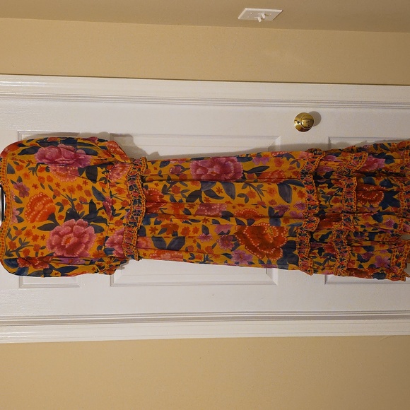 FARM RIO S Floral V-Neck Maxi Dress - Multicolor - Picture 8 of 9